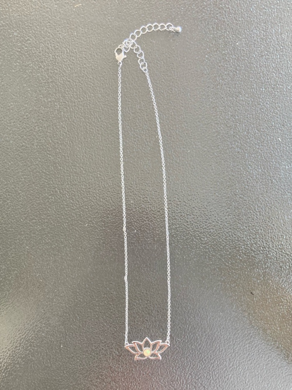 Lotus Pendant Silver Necklace